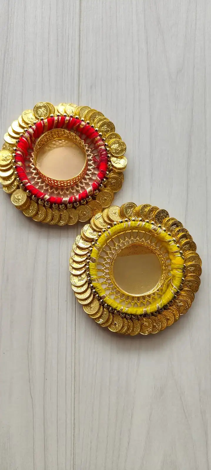 Handcrafted Coin Tealight For Festivities