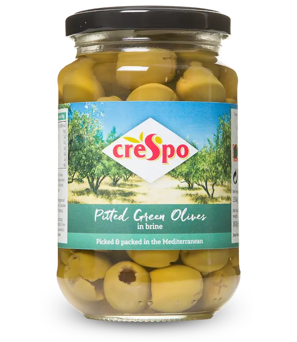 Pitted Green Olives 90g