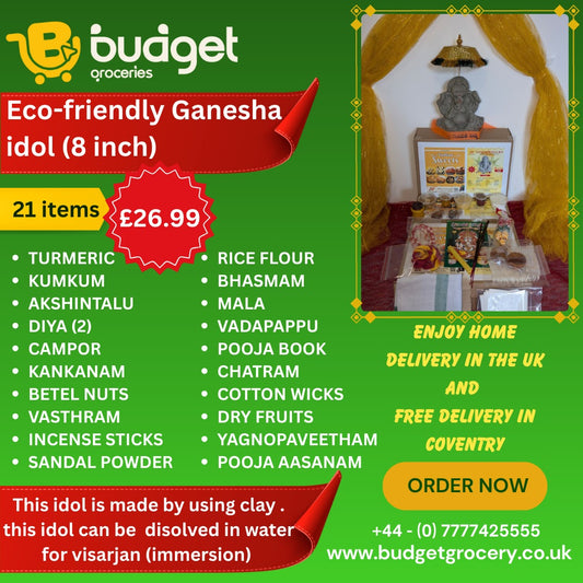 Ganesha Idol with Pooja Kit